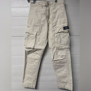 Zara Men's Light Tan Cargo Pants